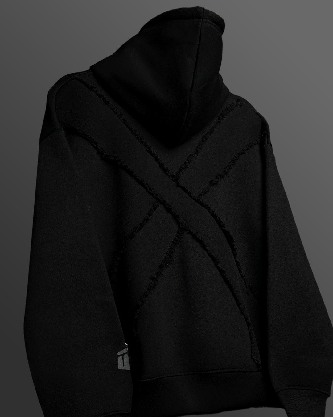 Fearless Black Oversized Hoodie