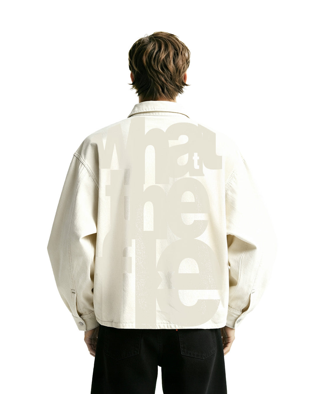 Flex Star Cream Long Sleeve Denim Shirt