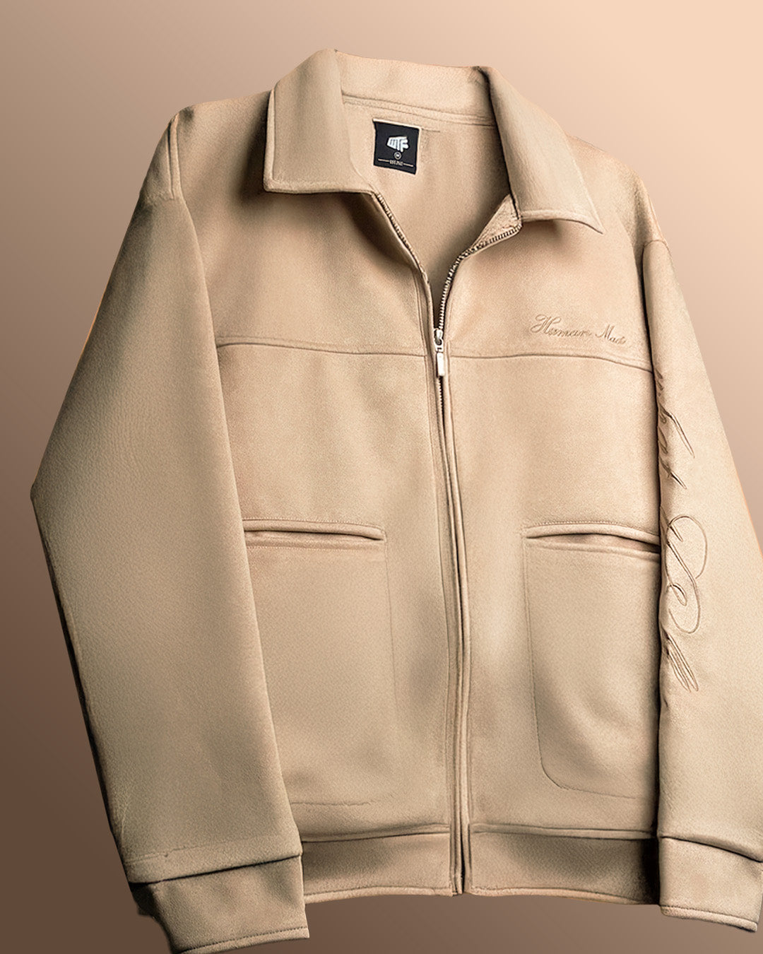 HUMAN MADE CREAM SUEDE JACKET