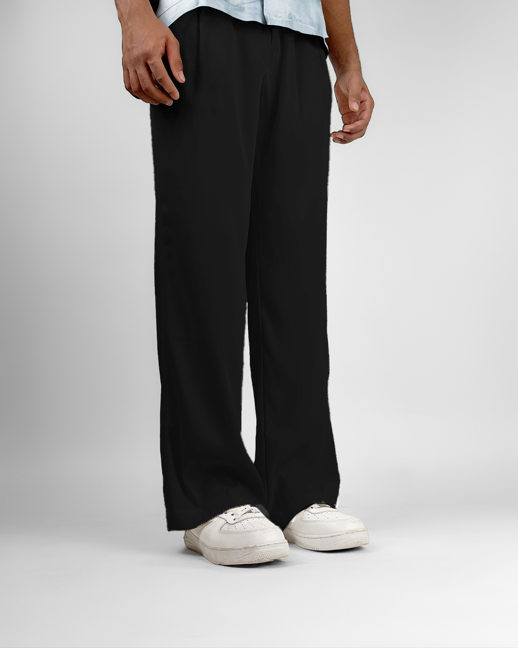 Black Classic Korean Pants
