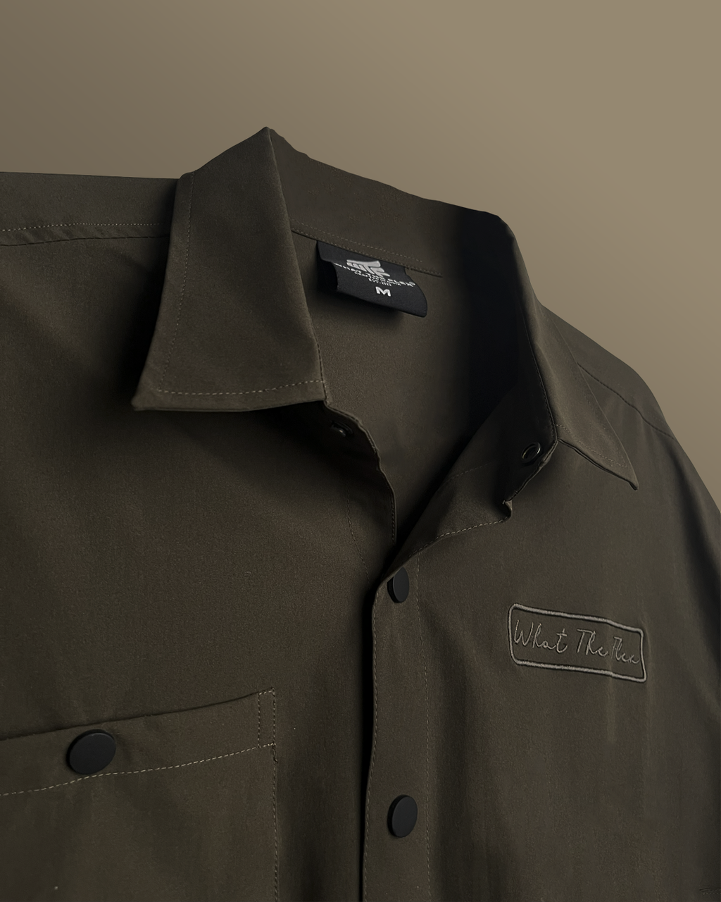 Olive Mono Air Overshirt