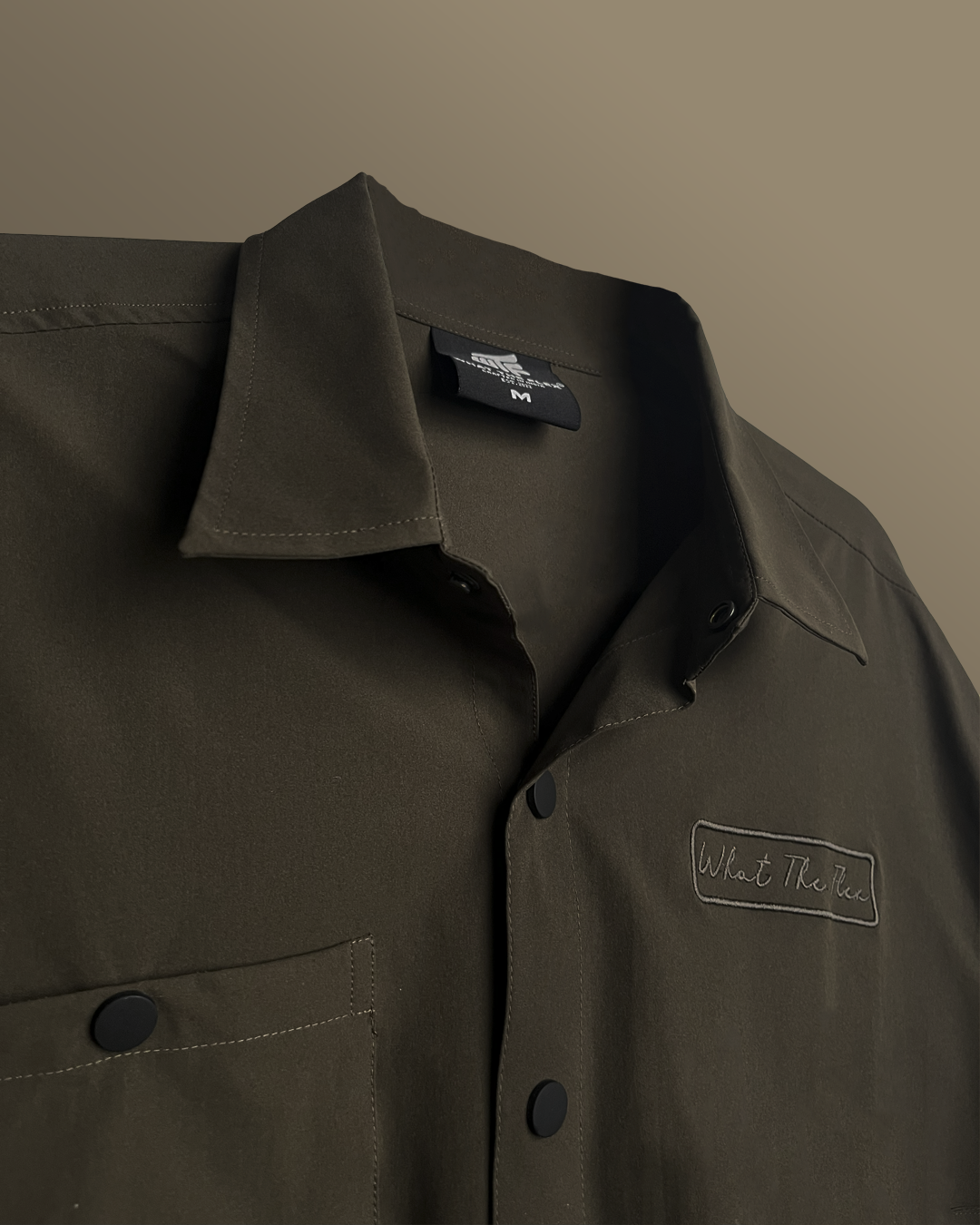 Olive Mono Air Overshirt
