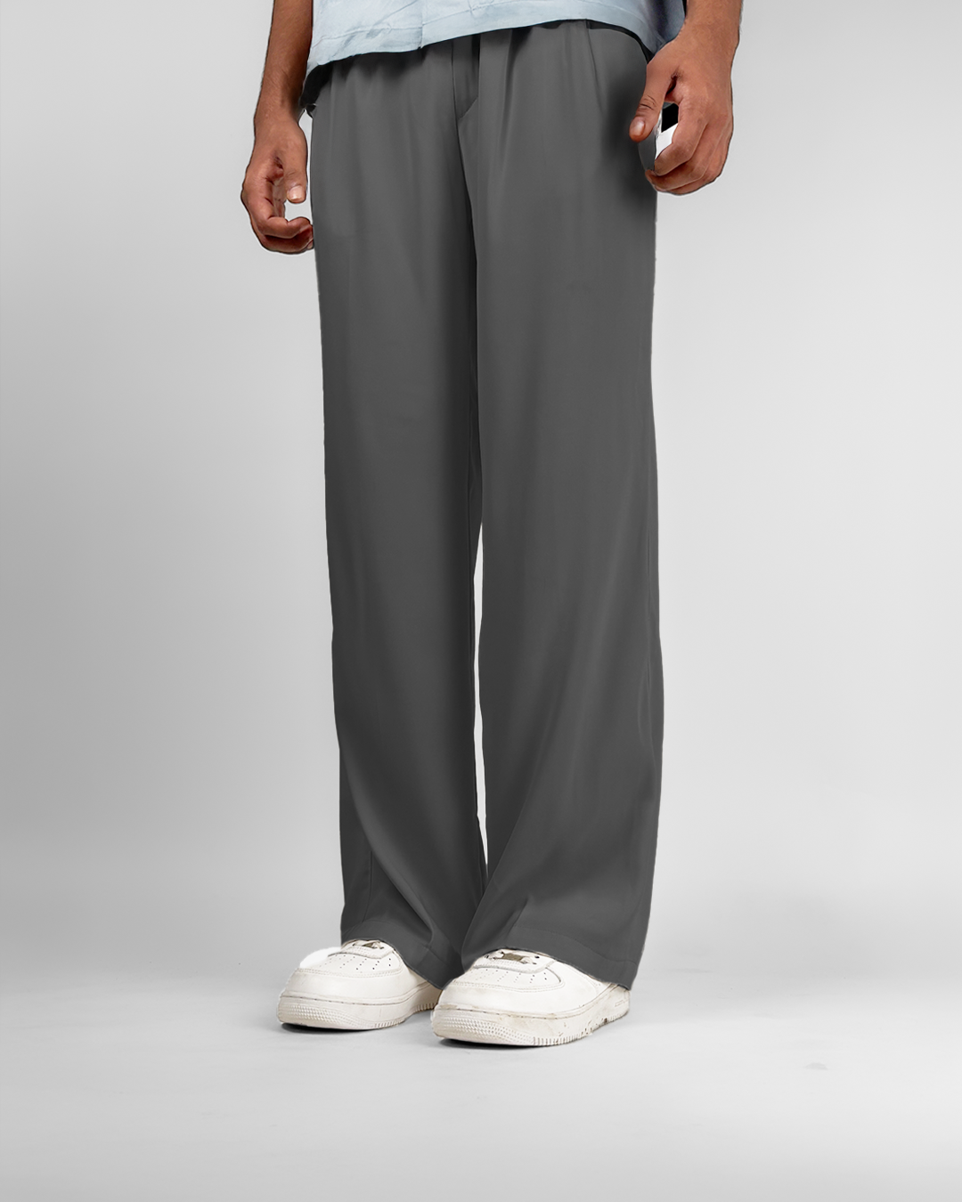 Dark Grey Classic Korean Pants