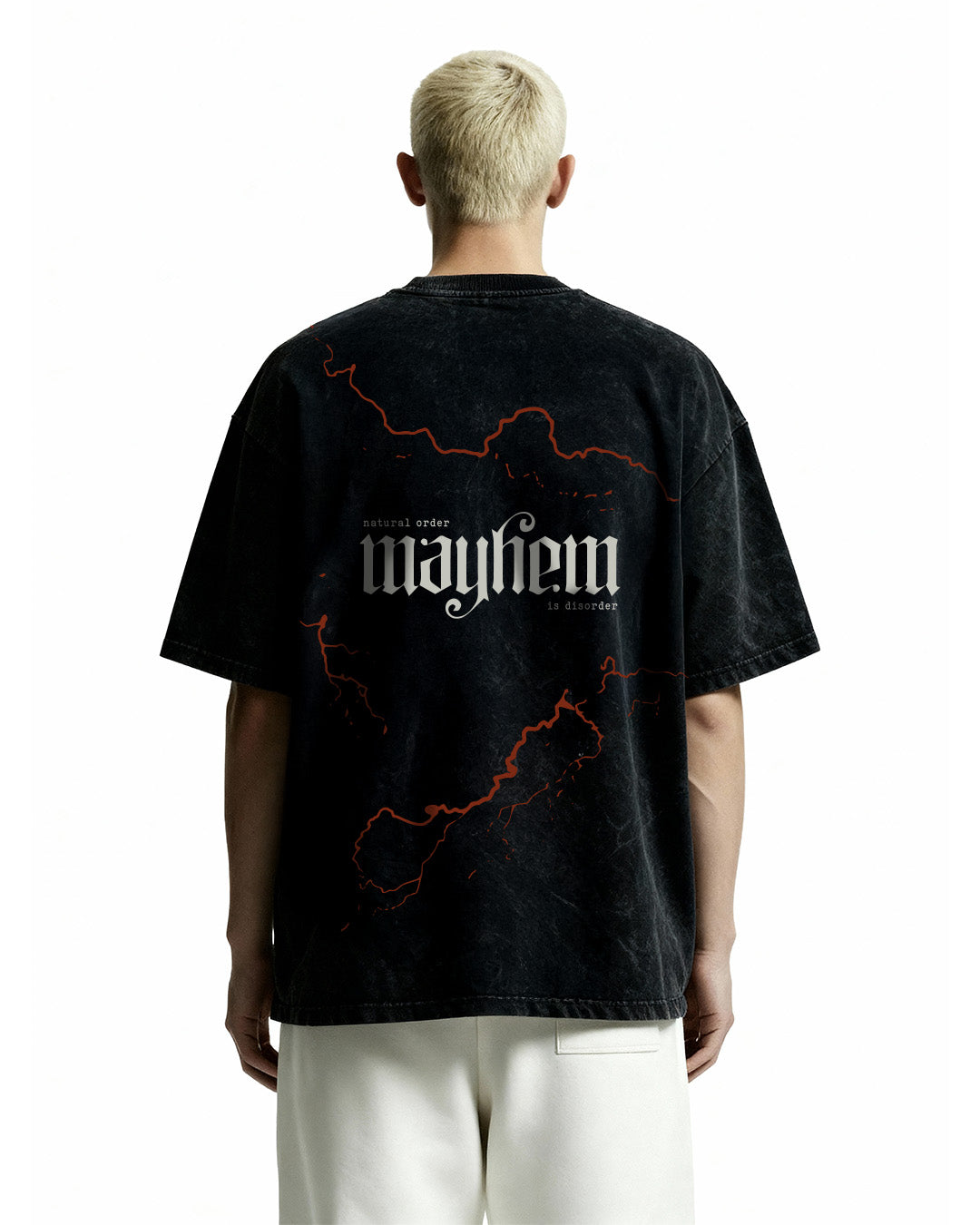Mayhem Black Acid Wash T-Shirt