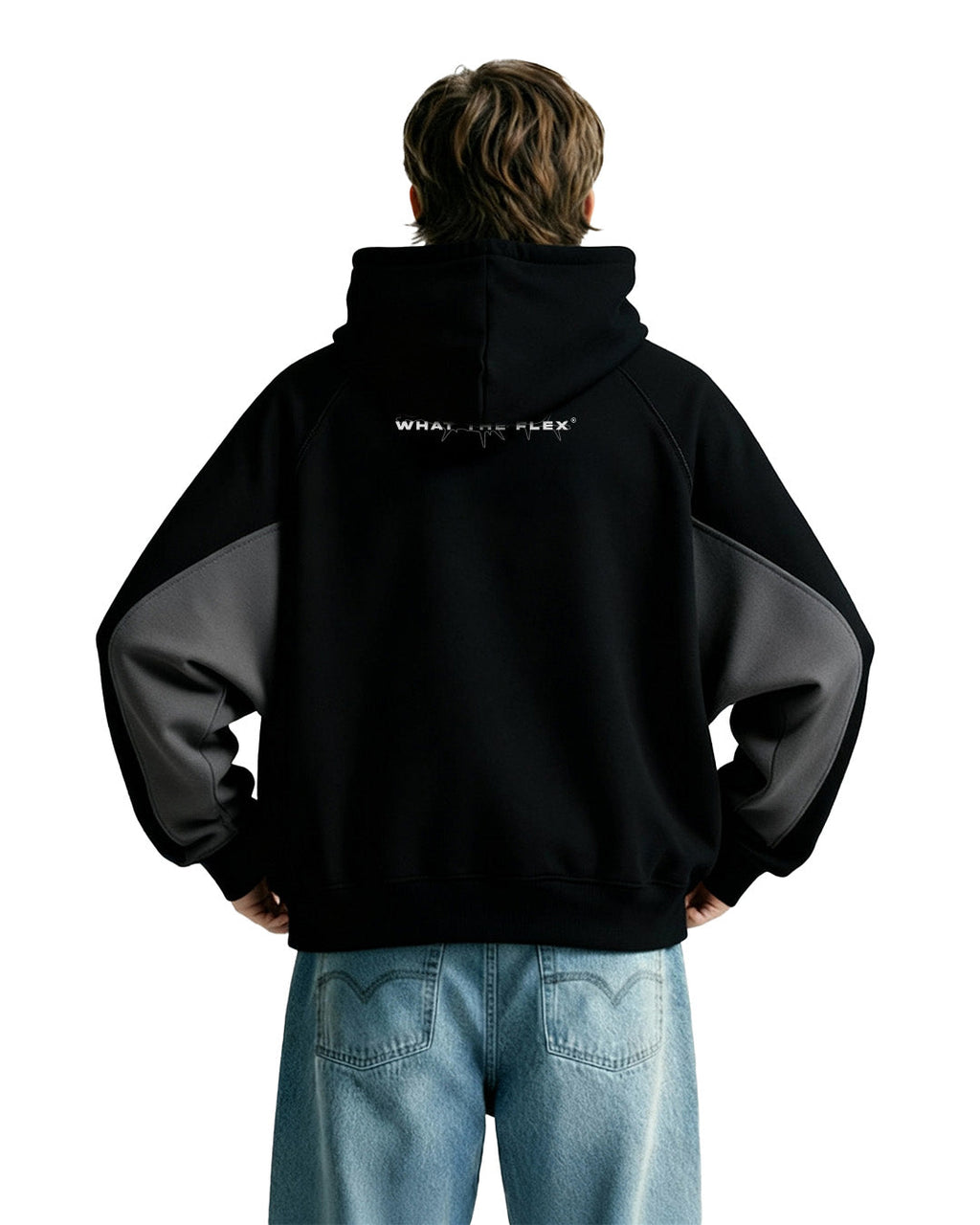 Ninja Masked Zipper Black Hoodie