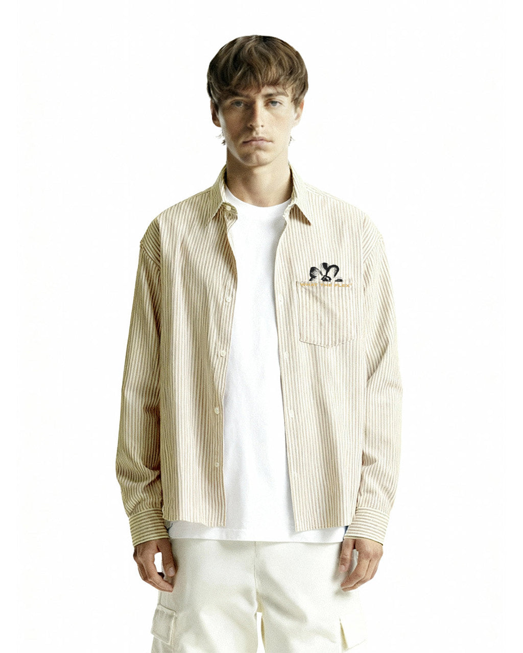 Peace Yellow Striped Shirt