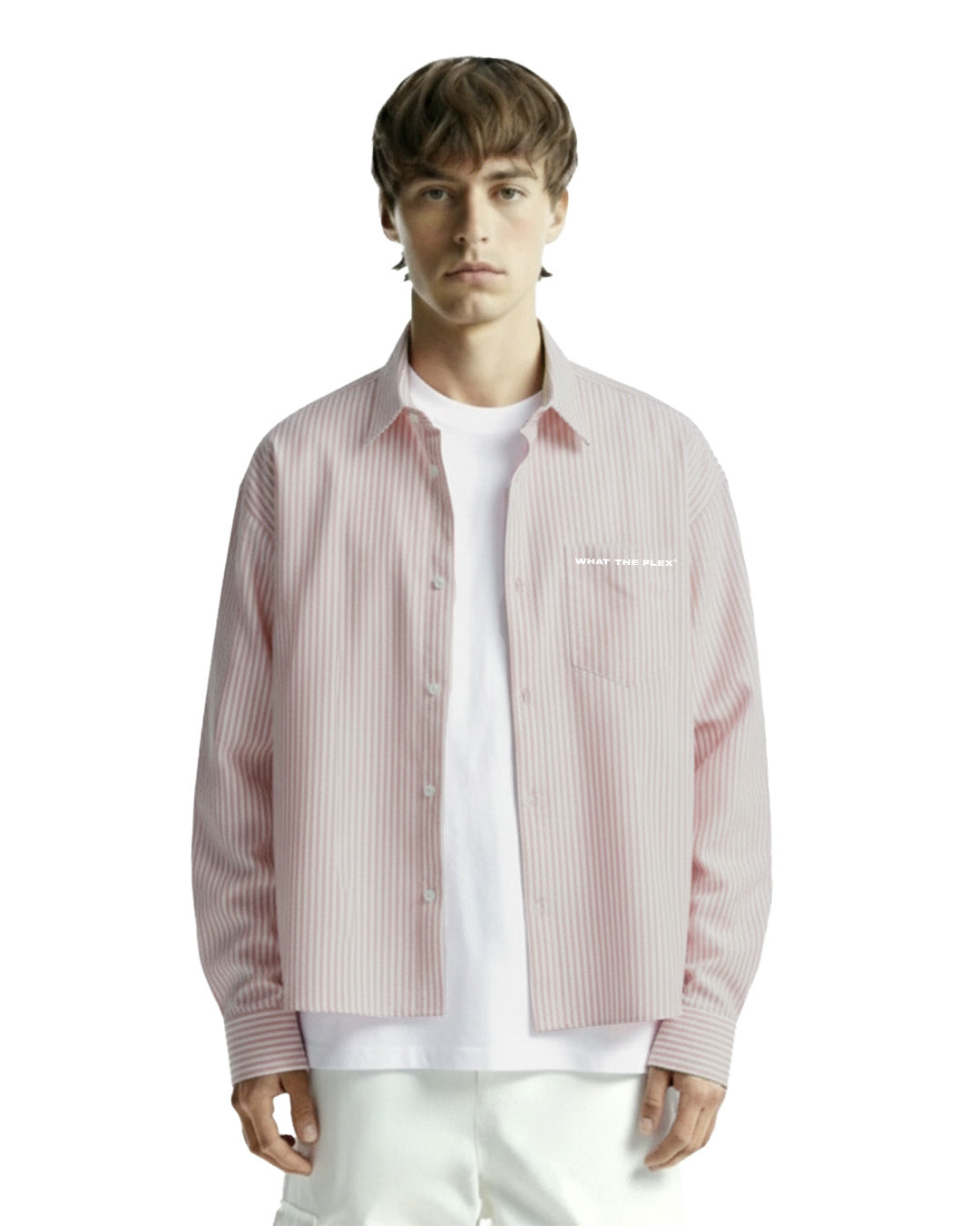 Rolling Pink Striped Shirt