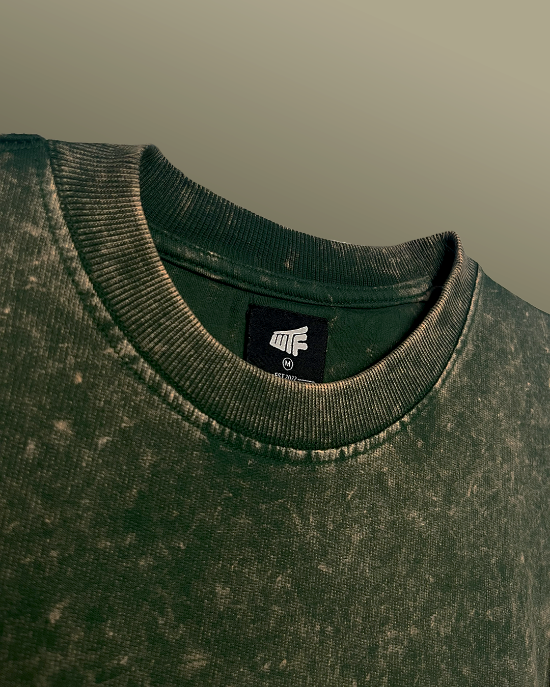 Relentless Green Acid Wash T-Shirt