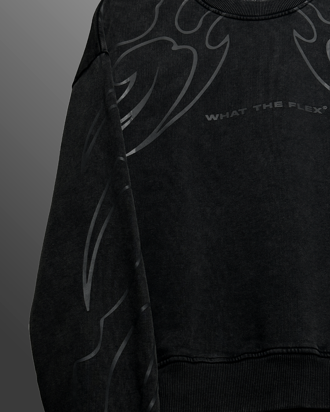 Wild Fire Acid Wash Sweatshirt