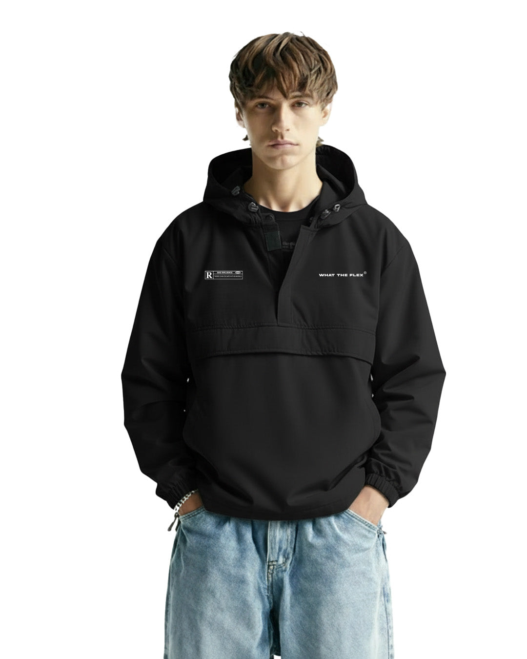 Signature Black Air Nylon Hoodie