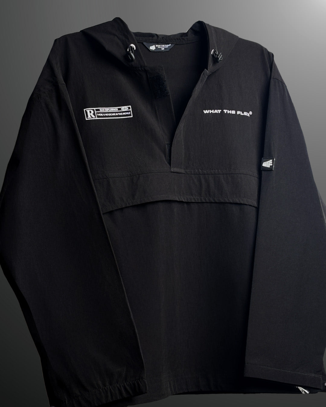 Signature Black Air Nylon Hoodie