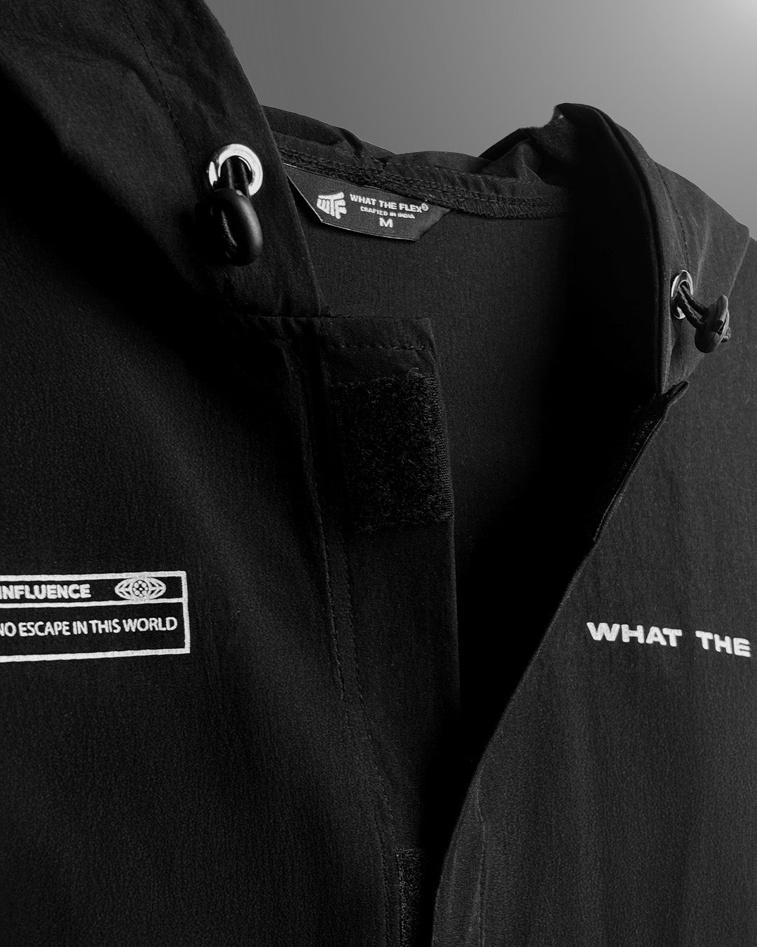 Signature Black Air Nylon Hoodie